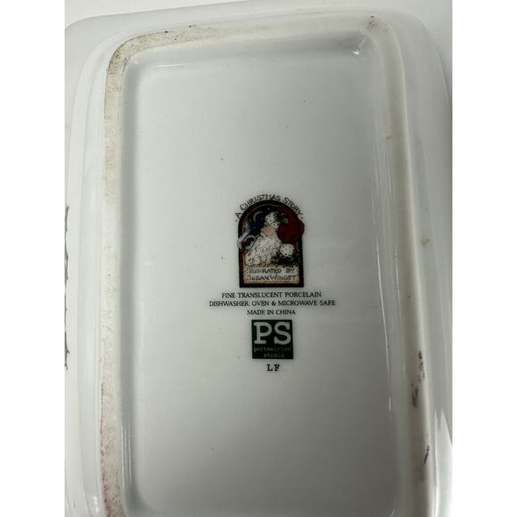 PS Portmeirion Studios Susan Winget "A Christmas Story" Divided Serving Dish - Picture 7 of 8